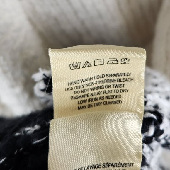 Anthropologie Akemi + Kin Slouchy Knit Pompom Ombre Cardigan Coat SP Flawed - Picture 9 of 12